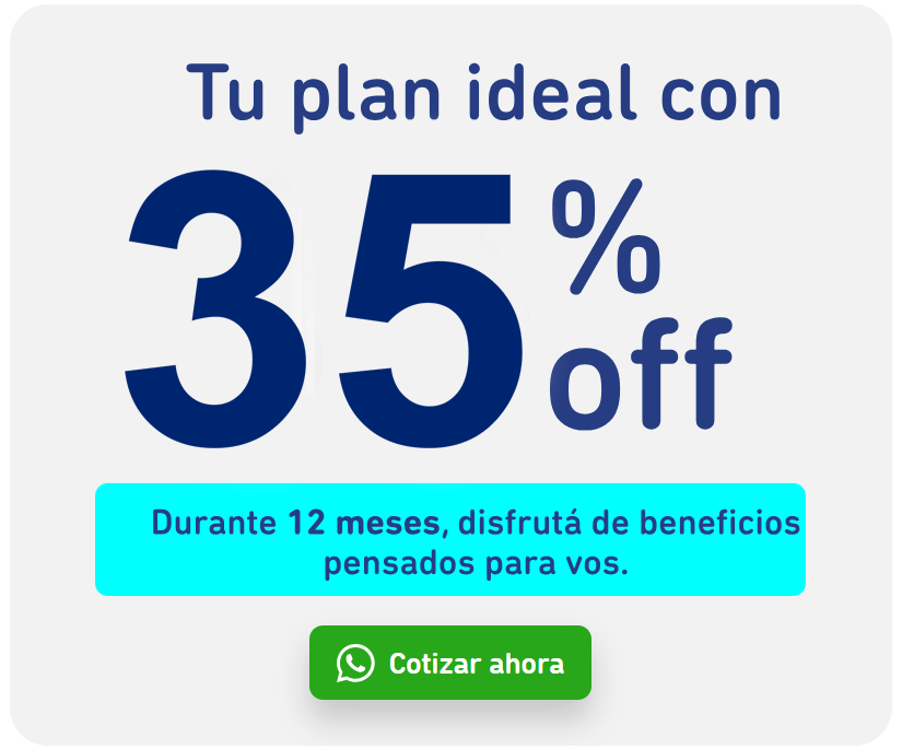 Afiliate a SanCor Salud con un 35% de descuento
